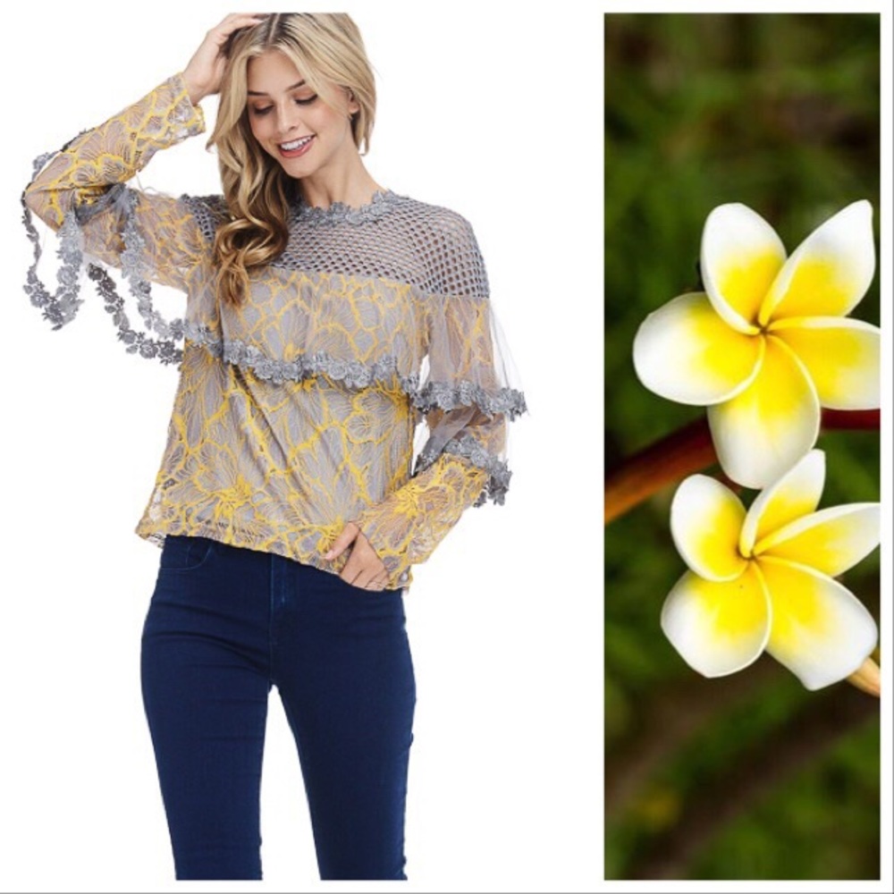 Victorian Flower and Lace Top - Picture 7 of 8